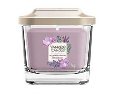 Yankee Candle Elevation Kollektion mit Plattformdeckel „Sugared Wildflowers“, kleine quadratische Kerze