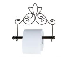 axentia Toilettenpapierhalter Nostalgie, Metall pulverbeschichtet, rostfarben, Handtuchhalter inklusive Befestigungsmaterial, MaÃe: ca. 24 x 10 x 20,5 cm