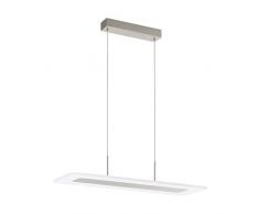 EGLO MANRESA Hängeleuchte, Stahl, 19 W, nickel-matt