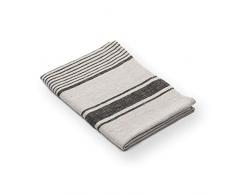 LinenMe 65 x 130 cm Badetuch Schwarzes Leinen Provance 0074802