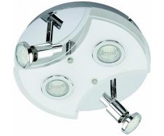 Briloner Leuchten Deckenleuchte, LED Lampe, Deckenlampe, LED Strahler, Spots, Wohnzimmerlampe, Deckenstrahler, Deckenleuchte Wohnzimmer, Deckenspot, Deckenbeleuchtung
