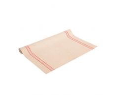 Vaitkute 116004 2-er Set Reinleinen Geschirrtücher Landhaus 47 x 70 cm, 100% Leinen, 60 Celsius waschbar, 350 g/m2, natur/Streifen rot