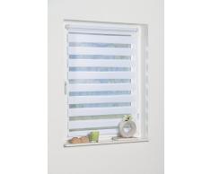 K-home Klemmfix Doppelrollo Andorra ohne Bohren WeiÃ 120 x 150 cm (B x L)