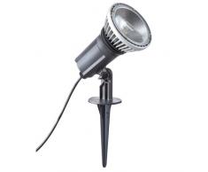 RZB - LED Gartenstrahler / IP 44 / schwarz / E27 / 950 lm / 2800 K / H: 35 cm, ø 12 cm, warmwei� 721691003
