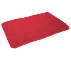 MESANA J-10008/32 rot Badematte, Mikrofaser, 80x150 cm