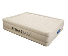 Bestway AlwayzAire Fortech Airbed (Queensize 203 x 152 x 43 cm), Luftbett mit eingebauter Elektropumpe