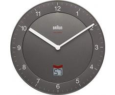 Braun Wanduhr, Grau