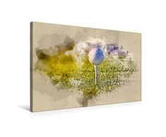 Calvendo Premium Textil-Leinwand 75 cm x 50 cm quer, Golf ist wunderbar | Wandbild, Bild auf Keilrahmen, Fertigbild auf echter Leinwand, Leinwanddruck: EIN Liebe Golf von Peter Roder Sport Sport