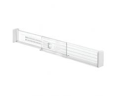 InterDesign Linus Verstellbarer Schubladenteiler, für Kommode oder Küche, 2 Stück, durchsichtig