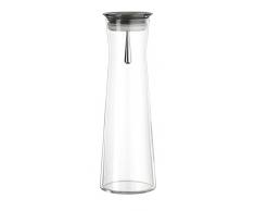 Bohemia Cristal 093 006 105 SIMAX Karaffe ca. 1100 ml aus hitzebeständigem Borosilikatglas mit praktischem Ausgießer aus Kunststoff smoke Indis