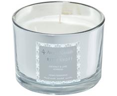 Ritzenhoff Aroma Naturals Luxury Duftkerze, Glas, Schwarz, Grau, 11 x 11 x 8 cm