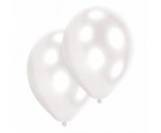 Amscan 27.5 cm 10 Luftballons, Weiß