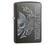 Zippo Feuerzeug 60002644 PL Harley-Davidson Benzinfeuerzeug, Messing, Gray Dusk, 1 x 3,5 x 5,5 cm