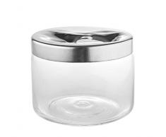 Alessi LC20 Keksdose mit Deckel, Glas/Edelstahl poliert