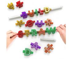 spelly Trinkhalme Interaktives Stroh, Mehrfarbig, 12,5 x 2,7 x 18,5 cm