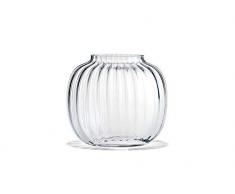 Holmegaard Primula Vase, Glas, durchsichtig, 12,5 cm