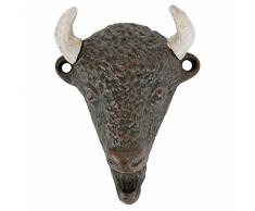 Design Toscano Die Büffel der Prärie, Flaschenöffner aus Eisenguss