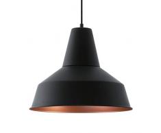 EGLO SOMERTON Hängeleuchte Stahl 60 W, schwarz, Kupfer