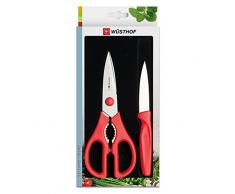 Wüsthof TR9354R Set Schere + Allzweckmesser, rot