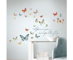 RoomMates RMK3263SCS Wandtattoo, Bunt, 2 Blätter-28 Teile-22, 9 x 101, 6 cm