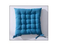 TODAY 261201 Gepolstertes Sitzkissen, Polyester, 40 x 40 cm, Polyester, Mer du Sud/Bleu, 40x40x2 cm