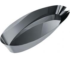 Alessi Brotkorb Pinpin, Edelstahl, Silber, 4 x 39 x 20.5 cm