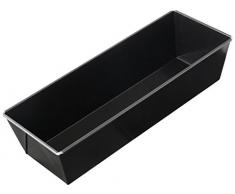 Dr. Oetker Kastenform 30 cm, Königskuchenform mit Antihaftbeschichtung, hochwertige Form, eckige Kuchenform aus veredeltem Schwarzblech, Menge: 1 Stück