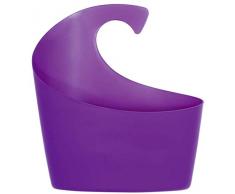 Spirella Duschkorb Sydney mit Haken zum einhängen, kombinierbares Duschregal 30,5 x 27,5 x 10 cm Lila