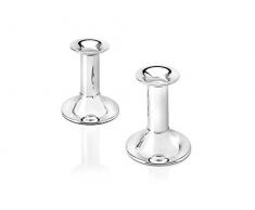 Kerzenleuchter Tube 2er Set 11cm versilbert anlaufgeschützt