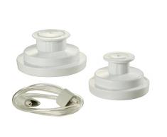 FoodSaver Vakuumierer mit breiter Öffnung und handelsüblichem Versiegler und Zubehörschlauch Glas-Set mit breiter Öffnung & Zubehörschlauch weiß