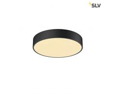 SLV MEDO 40 CW, CORONA, LED Indoor Wand- und Deckenaufbauleuchte, TRIAC, schwarz, 3000/4000K Leuchte, Aluminium, 30 W