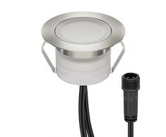 ledscom.de LED Einbauleuchte BIMI für innen- und außen weiß, 50lm, IP67, 45mm Ø