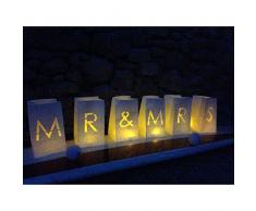 Tindra Laterne, schwer entflammbares Papier, elfenbeinfarben, One Size