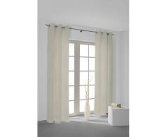 SG Home Ösenvorhang nach Maß Creme, 240L/130W, Jades verfügbar - Andere Größen verfügbar