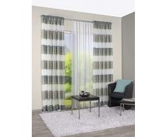 Home Fashion Ösenschal, Stoff, Grün, 225 x 140 cm