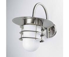 XL Außenlampe WandleuchteDover / wertiges Edelstahl / IP44 E27 bis 60W 230V / Außenleuchte Wandlampe für Garten Hof Beleuchtung