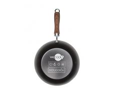 WECOOK Wok 2 Schichten, Gusseisen, Schwarz, 28 cm