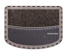 CarFashion 257777 PUR|TwinClean – Fussmatte, Türmatte, Fußabtreter, Schmutzfangmatte, Sauberlaufmatte, Eingangsmatte für Innen und Aussen, Bronce-Metallic Oberfläche, Größe Ca. x 57 cm