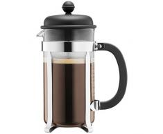 Bodum CAFFETTIERA Kaffeebereiter (French Press System, Permanent Edelstahlfilter, 1,0 liters) schwarz