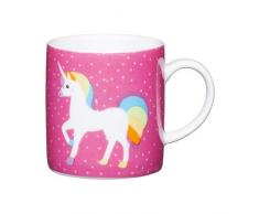 Kitchen Craft Kaffeetasse, 80 ml, Porzellan, Unicorn, Mehrfarbig, 8 x 6 cm