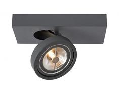 Lucide NENAD AR111 - Deckenstrahler - LED Dim. - G53 (AR111) - 1x10W 2700K - Grau