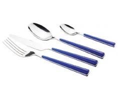 Mäser, Serie Shiny, Besteckgarnitur 24-teilig, Besteck in der Farbe Blau