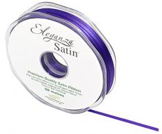 Eleganza 3 mm x 50 m Satinband doppelseitig, Lila