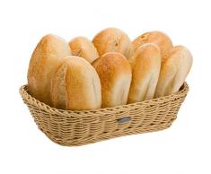 Saleen Mehrzweck-Korb, Gastrotauglich, Rechteckig, 26,5 x 19 x 7 cm, Kunststofffaser, Hellbeige, 02036130101