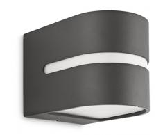 Philips myGarden Wandaussenleuchte Hazel, 20W energiesparend, anthrazit, 169289316
