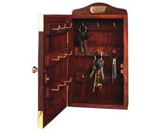 Nauticalia Schlüsselkasten aus Holz, Marineblau