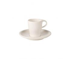 Villeroy & Boch Coffee Passion Espresso-Set, 2-teilig, Premium Porzellan, Weiß
