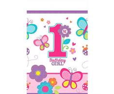 Tischdecke * 1. BIRTHDAY GIRL * für den ersten Geburtstag // Sweet Mädchen erster Kindergeburtstag Deko