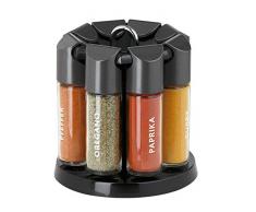 Emsa 2201081700 Gewürzkarussell, 8 Gewürze, Glas/Kunststoff, Anthrazit, Galerie