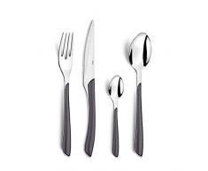Amefa ECLAT Besteckset, mehrteilig, ABS Edelstahl, rostfrei, grau, Ménagère 16 couverts pour 4 personnes